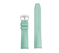 GANYUU Para Omega X Swatch Joint MoonSwatch Correa Seamaster 300 hombres mujeres 20mm caucho silicona pulsera con extremo curvado(LUS)