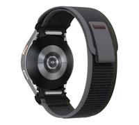 GANYUU Para Samsung Galaxy Watch 7 6 5 4 44mm 40mm/FE/5 Pro 45mm Correa de nailon pulsera Watch6 Correa clásica 47mm 43mm(Black green,Watch 4 40mm)