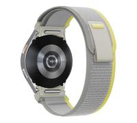 GANYUU Para Samsung Galaxy Watch 7 6 5 4 44mm 40mm/FE/5 Pro 45mm Correa de nailon pulsera Watch6 Correa clásica 47mm 43mm(Yellow Beige,Watch7 40mm)