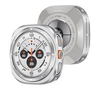 GANYUU Para Samsung Galaxy Watch Ultra 47 mm Caja de reloj de metal(Silver)