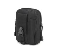 GANYUU Riñonera impermeable para hombre al aire libre, táctica, militar, deportiva, caza, nailon, para teléfono móvil, herramientas de viaje, Black, Talla única
