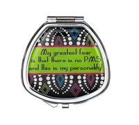 Ganz It's a Girl Thing Compact Cajita Estuche de pastillas - Greatest Fear PMS As Personality Fashion Cajita Estuche de pastillas With Mirror