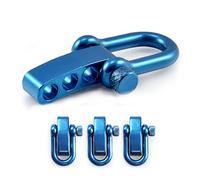 Ganzoo grillete recto de acero inoxidable, cierre giratorio ajustable tipo tornillo con cabeza estriada para grip, 3 unidades, hardware para trenzado Paracord 550, pulsera cordón, tamaño M, 19 x 10 mm