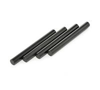 Ganzoo iniciador de Fuego de magnesio, Set 4 Barras fireflint pedernal sin Mango ni Carcasa, Negro, chispas más de 2000 Grados, 60mm x 6mm, hasta 2500 encendidos