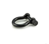 Ganzoo manilla omega negra en acero inoxidable con eje roscado, conexión desmontable para trenzados, talla S 25mm x 22mm, 7mm alto, 4mm espesor, apertura 16 x 9-13mm, para pulseras paracord 550, set 3