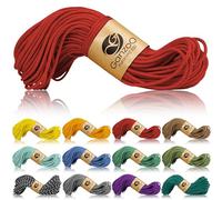 Ganzoo Paracord 350 Cuerda 2,5 mm 30 m, Funda Nylon poliéster y núcleo de Nailon, cordón para Exterior Multiusos, Bricolaje, Pulseras Trenzadas, llaveros, Nudos y Camping, Color Rojo