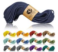 Ganzoo Paracord 350 Tipo 1 30 m Cuerda 2,5 mm Azul Marino Navyblue, Funda de Nylon/poliéster y Alma de Nylon, 150 kg, para Pulseras, Collares y Correas de Perro, Nudos, Camping y Survival