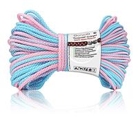 Ganzoo Paracord 550, Cuerda de arcoíris de 4 mm, 30 Metros, Nylon/poliéster, Tipo 3-7 Hilos Interiores, Cuerda de Exterior, para Pulsera, Correa, Collar, arcoíris Pastel Diamante