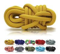 Ganzoo PPM Cuerda de 5 metros, cuerda para perros, collar para perro, aparejos, polipropileno, multifilema, 10 mm de grosor, color amarillo mostaza