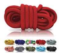 Ganzoo PPM Cuerda de 5 metros, cuerda para perros, collar para perro, aparejos, polipropileno, multifilema, 10 mm de grosor, color rojo