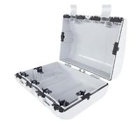 GAO Outdoor - Caja de Seguridad para 6 enchufes, 1 Pieza, 31 x 25 x 12,5 cm, Gris, 0393