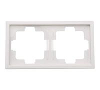 GAO Starline 3514 - Marco para 2 tomas, color blanco
