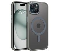 GaoBao - Carcasa para iPhone 15 Plus 6.7" 6.7" Compatible con MagSafe, Hybrid Magnético Case Case Case Funda Translúcida Mate Trasera Protección Cámara Funda Fina Resistente a los Golpes Espalda