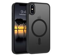 GaoBao - Carcasa para iPhone XS Max compatible con MagSafe, Hybrid Magnética Case Funda Translúcida Mate Trasera Protección Cámara Funda Fina Antigolpes Espalda Anti Arañazos para iPhone XS Max 6.5",