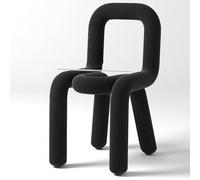 GAOBINGB Sillas modernas y creativas sin brazos, silla de terciopelo para sala de estar, sillas laterales de franela, silla de comedor colorida, silla de lectura para dormitorio, oficina, comedor