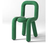 GAOBINGB Sillas modernas y creativas sin brazos, silla de terciopelo para sala de estar, sillas laterales de franela, silla de comedor colorida, silla de lectura para dormitorio, oficina, comedor