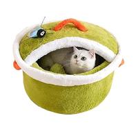 GAOCUNBING Cama para mascotas con forma de tapa para mascotas, cama cómoda para mascotas, cama cálida y suave para gatos, cama para mascotas, cama calmante para gatos, cama para mascotas para perros