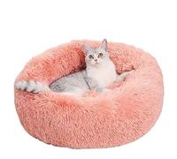 GAOCUNBING Cama para perros con forma de dona, cómoda y cálida para mascotas, almohada de dona para perro, gato, cama suave, lavable a máquina, cesta de almohada de felpa B, 60 cm