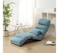 GAOCUNBING Sofá Cama Plegable y Perezoso, sillón Cama Ajustable en 6 Posiciones con reposabrazos y Almohada, Asiento Individual Alargado para el hogar, la Sala de Estar y el Dormitorio. C,68.9in