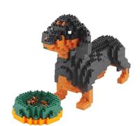 GaoDeBuChou Dachshund - Juego de microbloques de construcción, 898 piezas de animales y perros, regalos para adultos y adolescentes mayores de 14 años