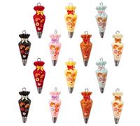 Gaodercha 14 dijes de resina de imitación de 7 estilos para bolsa de pastelería de color crema, bonitos dijes de postre para manualidades, joyas, pulseras, collares, aretes, bolsas de manualidades