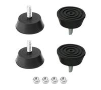 Gaodercha 4 patas ajustables antideslizantes para muebles, base de goma, tabla de cortar, pies con tornillos, rosca de goma, chasis, muebles, patas para mesas, sillas, sofás, pantallas, gabinetes