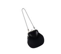GAOFESA Bolso cruzado pequeño con forma de concha con cadena de piel sintética para uso diario y ocasiones especiales, elegante bolso de fiesta, Black, One Size