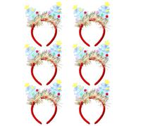GAOFESA Paquete de 6 tocados de fieltro lavables y duraderos para bailes de máscaras, para varias edades, uso unisex