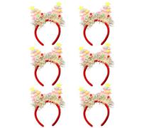 GAOFESA Paquete de 6 tocados de fieltro lavables y duraderos para bailes de máscaras, para varias edades, uso unisex
