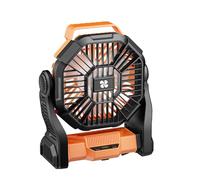 GAOFESA Ventilador de camping multifuncional con gancho y textura de batería grande, adecuado para mejorar la circulación del aire, ventilador de refrigeración recargable al aire libre para tienda de