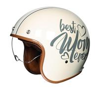 GAOFZHAO Casco Abierto de Motocicleta, de Perfil bajo, Estilo Retro, for Crucero, Scooter, Turismo, con Visera Solar, homologado por ECE/Dot, for Adultos, Hombres y Mujeres.(5,XL(61-62CM))