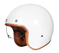 GAOFZHAO Casco Abierto de Motocicleta, de Perfil bajo, Estilo Retro, for Crucero, Scooter, Turismo, con Visera Solar, homologado por ECE/Dot, for Adultos, Hombres y Mujeres.(2,XXL(63-64CM))