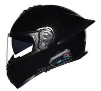 GAOFZHAO Casco de Moto con Bluetooth Casco Abatible Casco Modular con Doble Visera Casco Protector homologado ECE Adultos Mujeres y Hombres con Altavoz micrófono Cancelación de Ruido(H,XL(58~59cm))