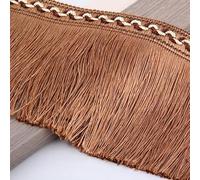 GAOGaoxin Elegant 13 Meters Polyester Tassel Fringe Trim for Curtains, Dresses, and Home Decor - DIY Sewing Accessories(Rust)
