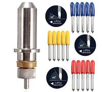 GAOHOU 15pcs 30 45 60 Degree Roland GCC Cutting Plotter Vinyl Cutter Blade + soporte