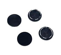 GAOHOU® 4 x negro coche de carreras rueda Center Hub Caps Covers Set no Logo universal 50 mm