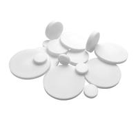 GAOHUAF 10 Láminas Redondas De Película De PTFE Sólida Blanca De 1 Mm De Espesor, Diámetro De 5-100 Mm, Discos De Sellado Aislantes Resistentes A La Temperatura, Placa Ciega De Plástico.(50 * 1mm)