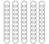 GAOINTELL 50 Uds Correa De Polea Correas Planas 1mm Espesor para Máquina Cinta Cinta Reproductor Set Drive