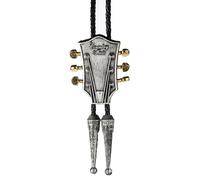 GAOINTELL Adjust Length Bolo Tie Popular Music Enthusiasts Female Dance Necktie Evening Party Costume Guitar Pendant Cowboy Neckties for Male Necklace Western