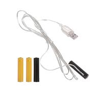 GAOINTELL Eliminadores De Batería USB Batería Virtual para Luces LED Lámparas Ventiladores Cámaras Reemplazo para Baterías 4 5 V Y 3 V Adaptador Fuente Alimentación