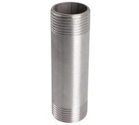 GAOJUDAF Conector de tubería de acero inoxidable con rosca exteri0r BSPT en forma de barril for suministro de agua (1 pieza)(60MM*1/2INCH)