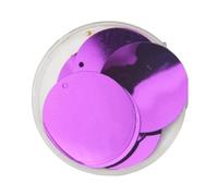GAOJUDAF Lentejuelas redondas grandes de 30/40/50 mm for manualidades, con agujeros laterales, accesorios de costura manual, 10 g(Pruple,50mm)