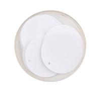 GAOJUDAF Lentejuelas redondas grandes de 30/40/50 mm for manualidades, con agujeros laterales, accesorios de costura manual, 10 g(White,40mm)