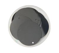 GAOJUDAF Lentejuelas redondas grandes de 30/40/50 mm for manualidades, con agujeros laterales, accesorios de costura manual, 10 g(Black,30mm)