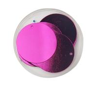 GAOJUDAF Lentejuelas redondas grandes de 30/40/50 mm for manualidades, con agujeros laterales, accesorios de costura manual, 10 g(Purplish red,30mm)