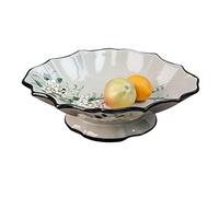 GAOJUNAN Bowl Frutero Decorativo de Cocina Exquisito Plato De Fruta Cerámica Para El Hogar, Sala Estar, Mesa Centro, Comedor, Frutero, Bandeja Retro Encimera de Cocina