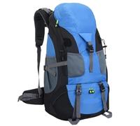 GAOJUNAN ontañismo Mochila de Senderismo Mochila De Senderismo De 50 L, Ligera, Para Deportes Al Aire Libre, Bolsa De Viaje Para Acampar, Escalar Y Andar En Bicicleta Campamento Exterior(Blue2)