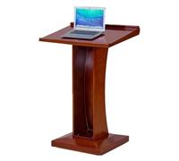 GAOJUNAN Podium Escritorio de Pie Podios sobre Ruedas, Atriles De Madera, Púlpitos Iglesia Portátiles, Podio para Profesores Escuela Alta Resistencia, para Reuniones Oficina Seminarios(Reddish Brown)