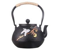 GAOJUNAN Tetera Tradicional,China Tetera De 1200ML, Teteras Hierro Fundido, Proceso Sin Recubrimiento, Olla Crudo Amante