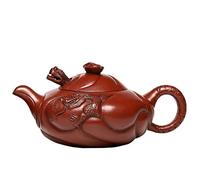 GAOJUNAN Tetera Tradicional,China Tetera De 220ML, Arcilla Púrpura con Mineral Mano, Teteras Viaje Amante